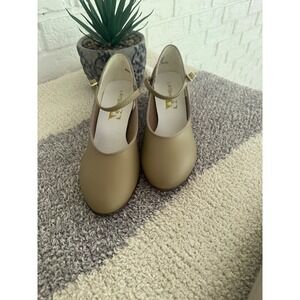 Art Stone Mary Jane Character Shoes Women 8.5 M Tan Excellent Leather Sole Dance